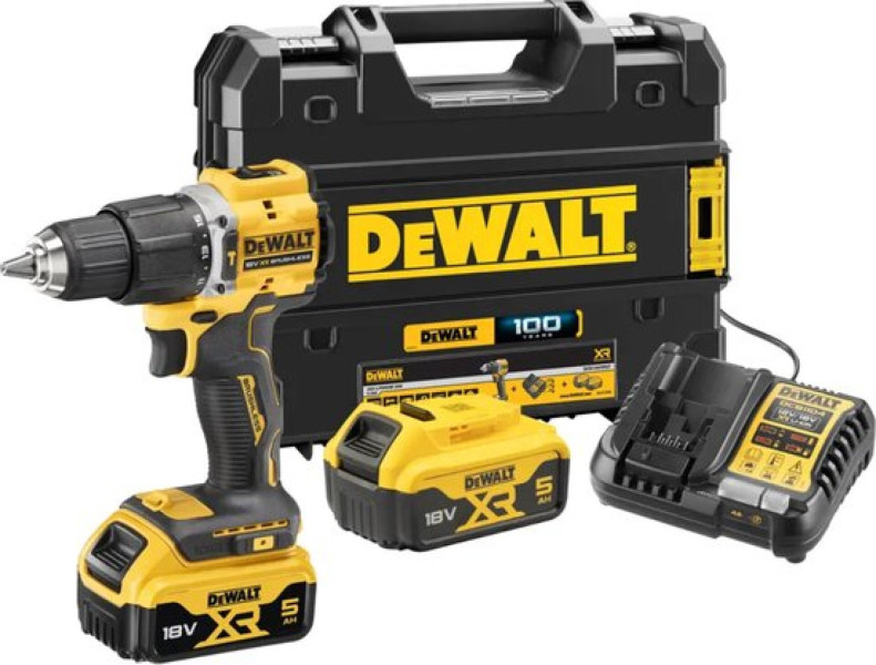 DeWalt accuklopboormachine set inclusief lamp DCZ100P2KT-QW