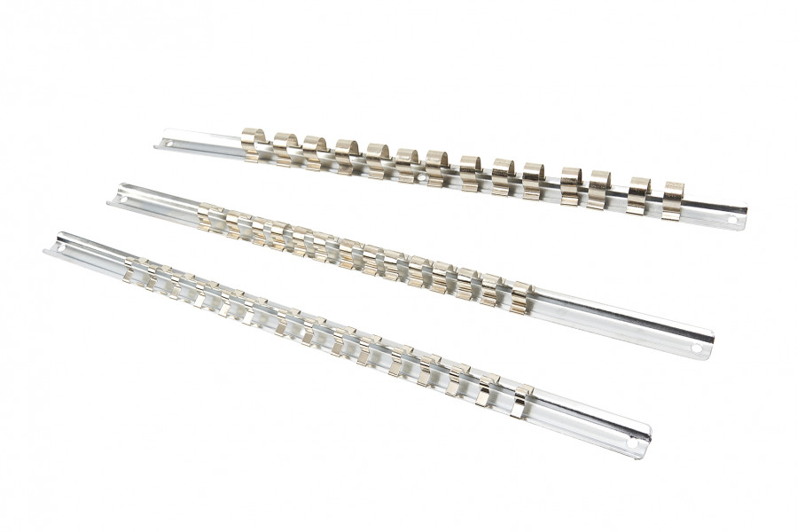 HBM 3 Delige Metalen Doppenrailset voor ¼” – 3/8"” en 1/2" Dopsleutels