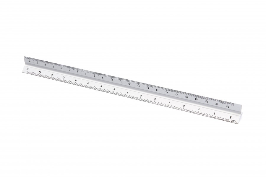 HBM 300 mm Aluminium Schaalliniaal