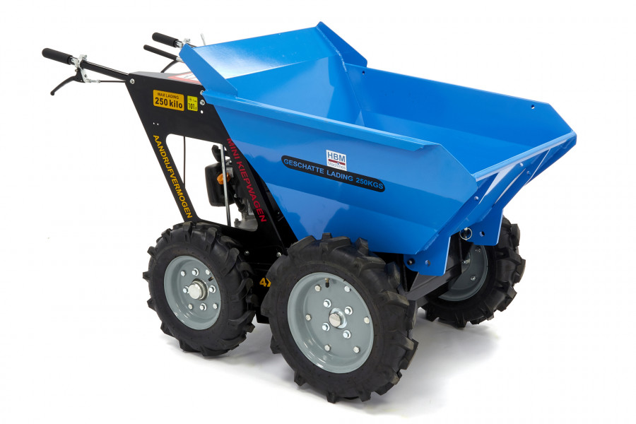 HBM 250 KG Mini Dumper met Kiepbak 6.5 PK - 196cc