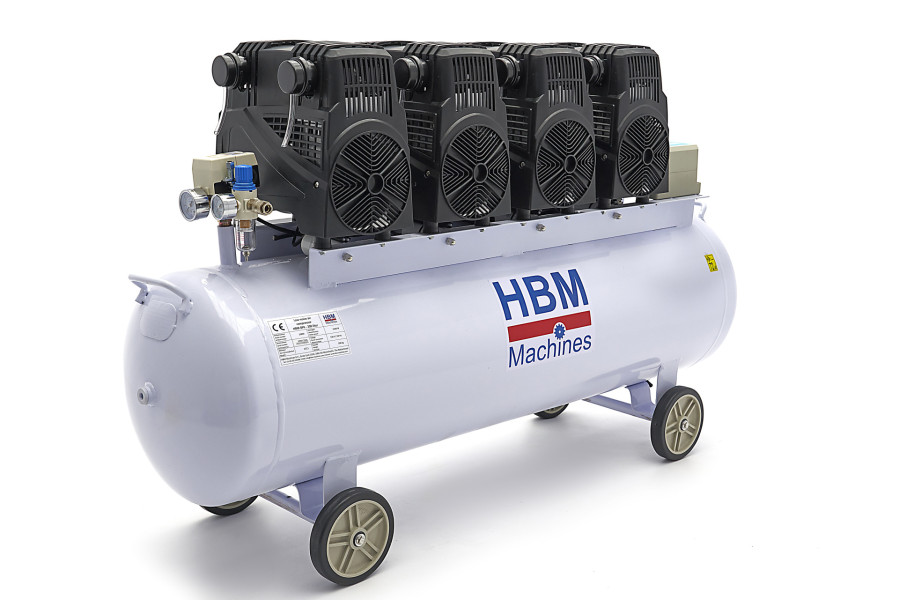 HBM 8 PK - 200 Liter Professionele Low Noise Compressor - Model 2