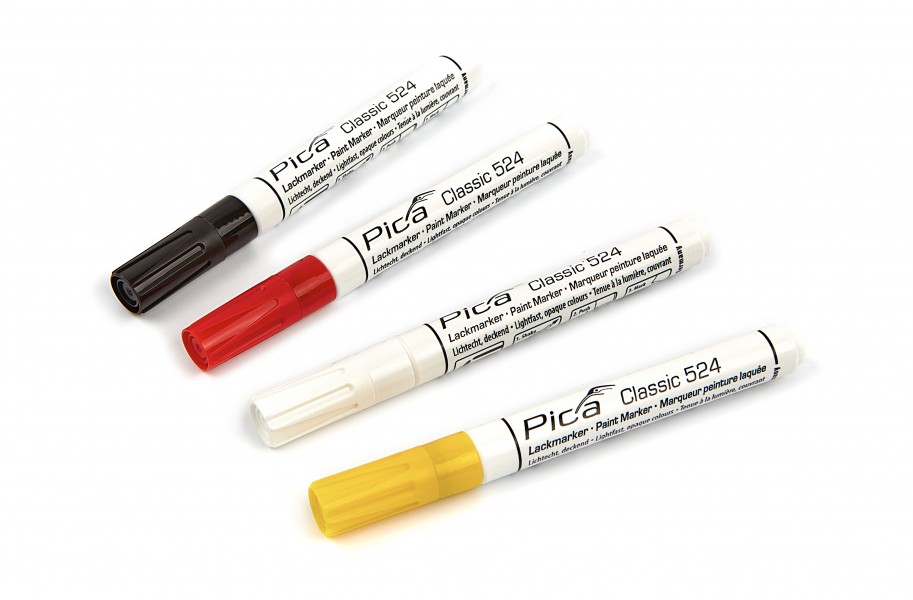 Pica 524/52 Lakmarker 2-4mm ronde tip wit