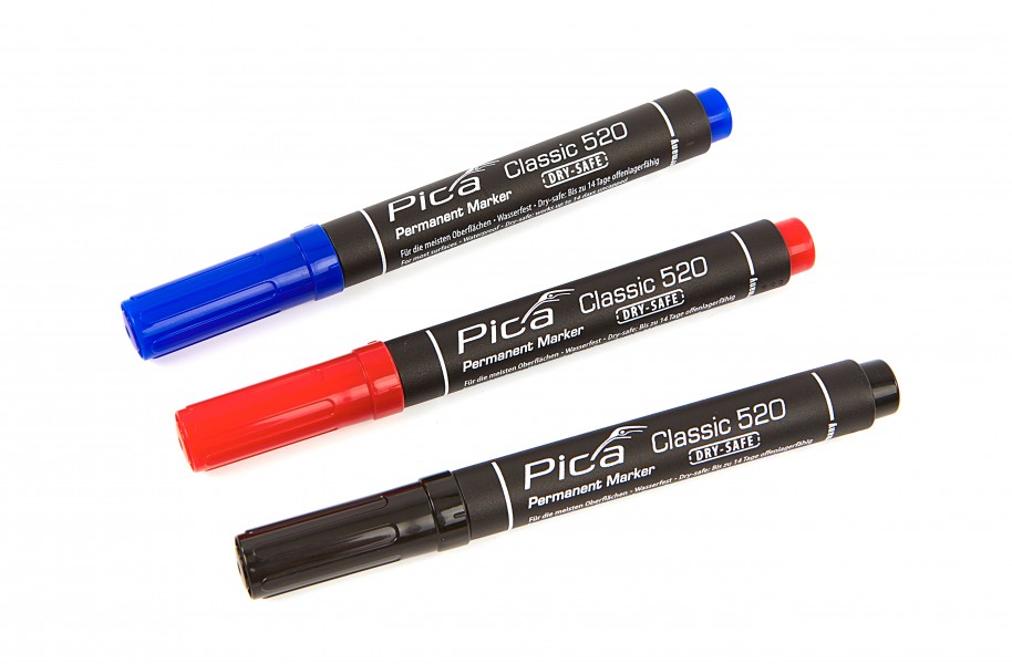Pica 520/46 Permanent Marker 1-4mm rond zwart
