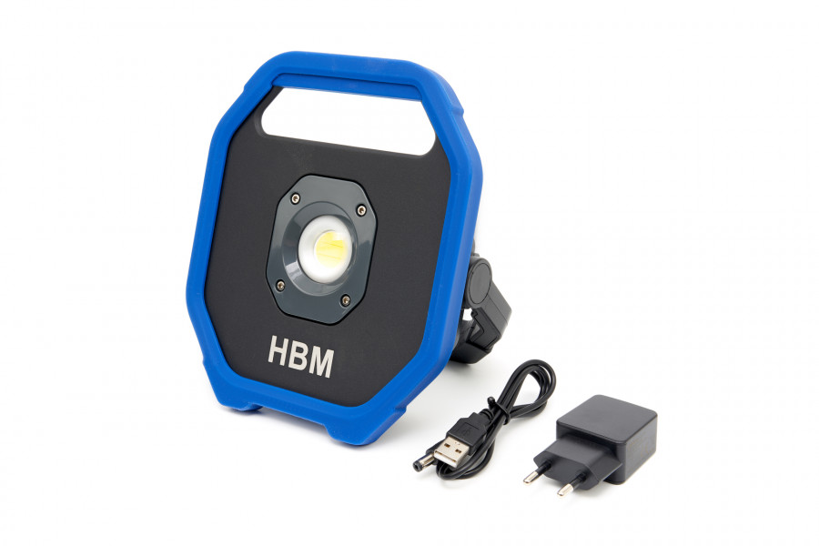 HBM Professionele COB LED Bouwlamp Met 2 Standen 350 – 1100 Lumen