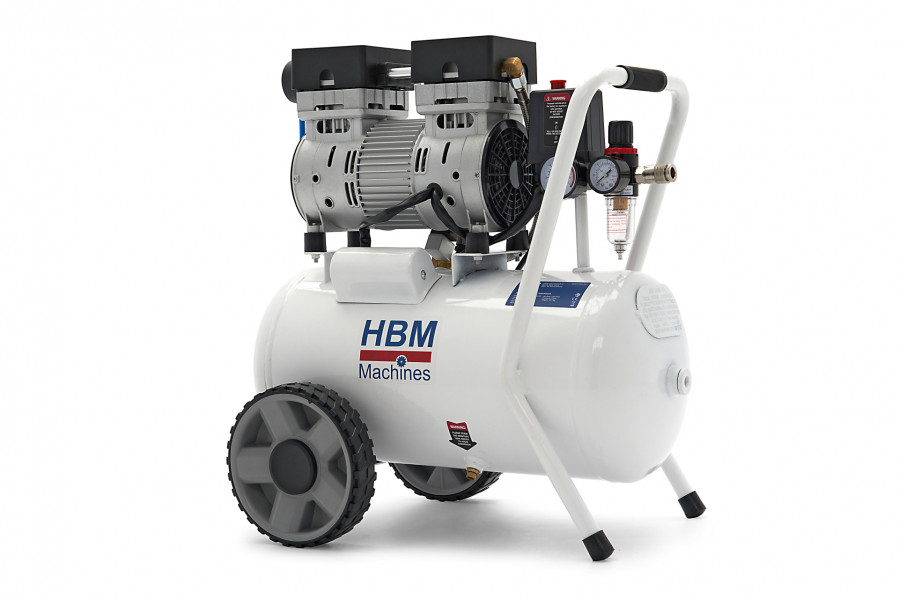 HBM 24 Liter 1 PK Professionele Low Noise Compressor