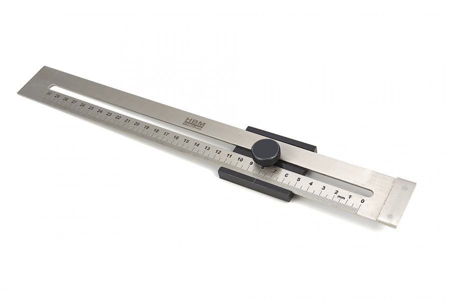 HBM 300 mm Afkras Liniaal Model 1